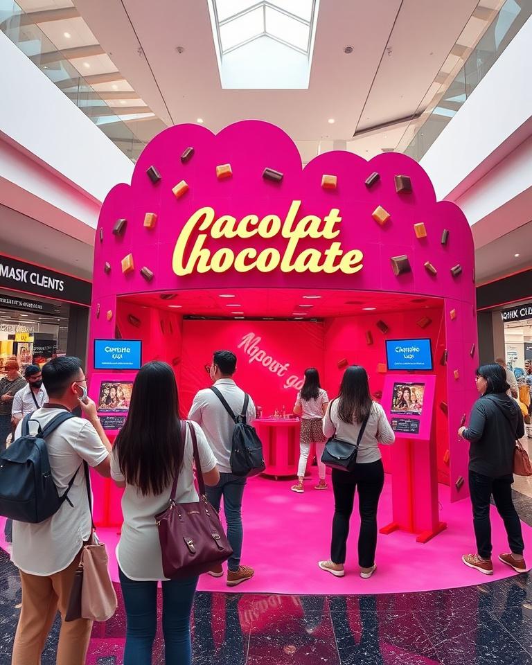 An immersive shopping mall brand activation